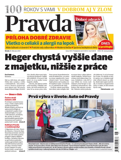 E-magazín Denník Pravda 24. 2. 2021 - OUR MEDIA SR a. s.