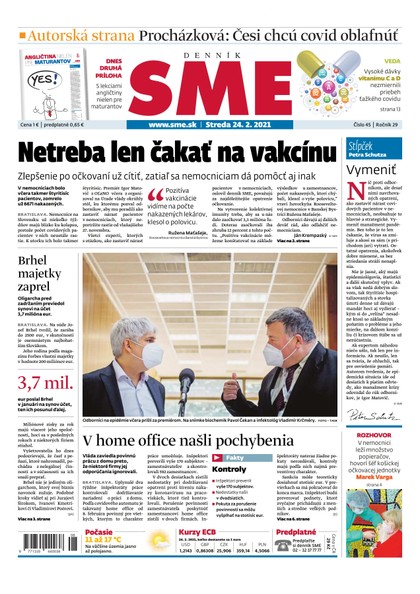 E-magazín SME 24-2-2021 - Petit Press, a.s. 