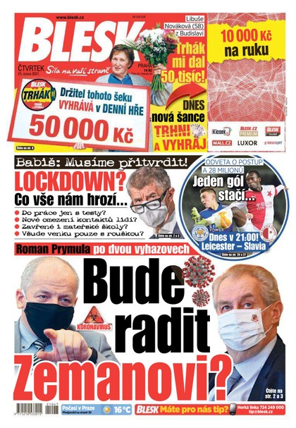 E-magazín Blesk - 25.2.2021 - CZECH NEWS CENTER a. s.