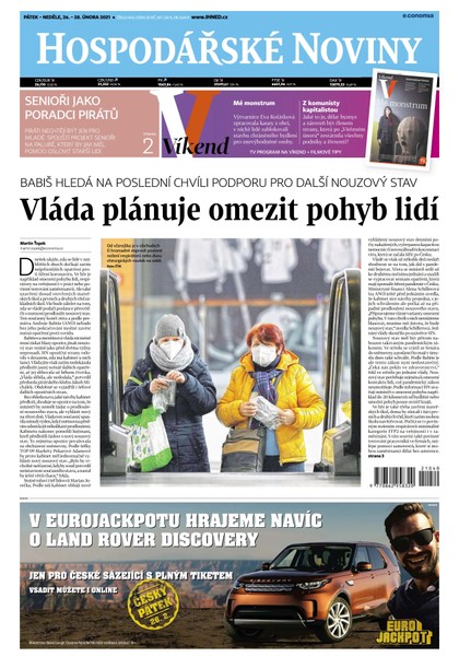E-magazín HN 040 - 26.02.2021 - Economia, a.s.