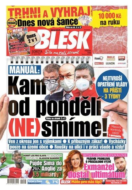 E-magazín Blesk - 27.2.2021 - CZECH NEWS CENTER a. s.