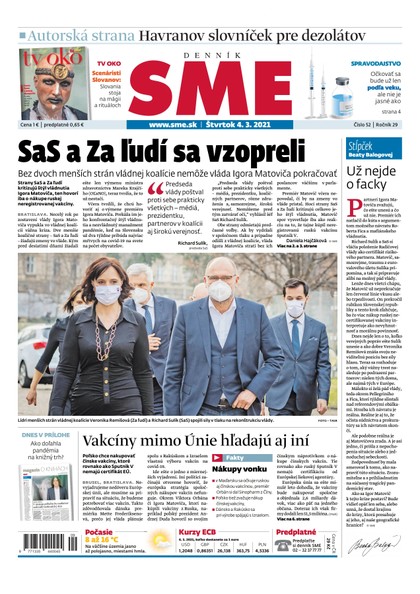 E-magazín SME 4-3-2021 - Petit Press, a.s. 