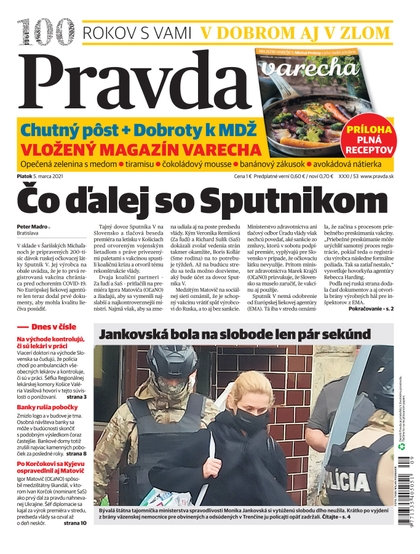 E-magazín Dennik Pravda 5. 3. 2021 - OUR MEDIA SR a. s.