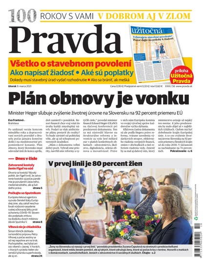 E-magazín Denník Pravda 9. 3. 2021 - OUR MEDIA SR a. s.