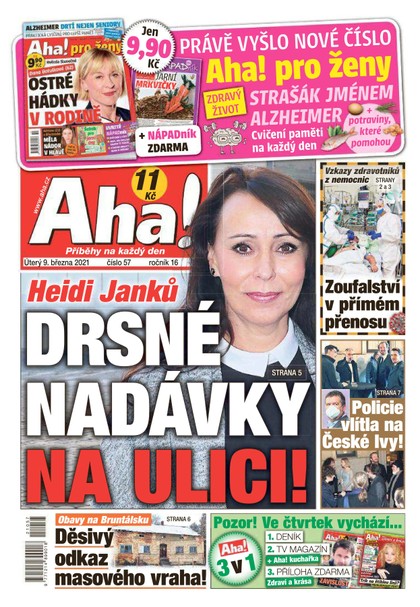 E-magazín AHA! - 9.3.2021 - CZECH NEWS CENTER a. s.