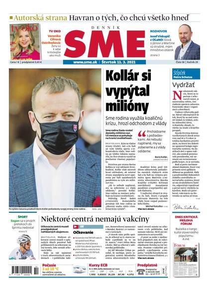 E-magazín SME 11-3-2021 - Petit Press, a.s. 