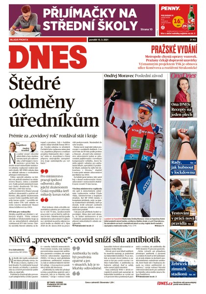 E-magazín MF DNES - 15.3.2021 - MAFRA, a.s.