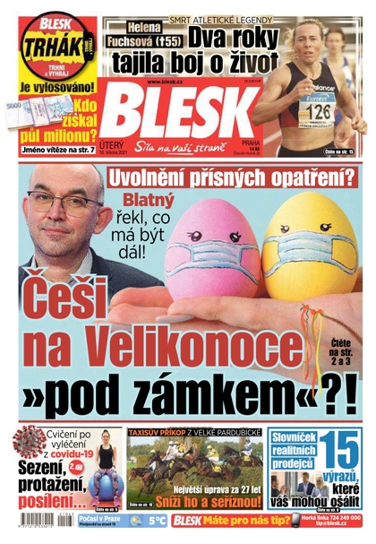 E-magazín Blesk - 16.3.2021 - CZECH NEWS CENTER a. s.