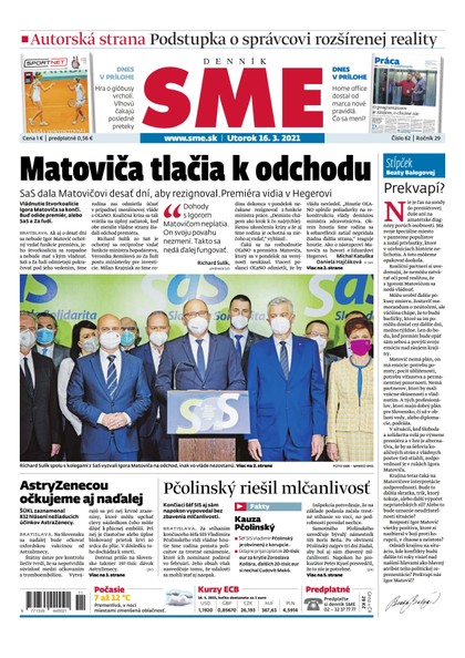 E-magazín SME 16-3-2021 - Petit Press, a.s. 
