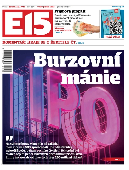 E-magazín E15 - 17.3.2021 - CZECH NEWS CENTER a. s.