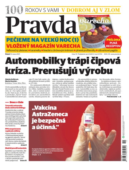 E-magazín Denník Pravda 19. 3. 2021 - OUR MEDIA SR a. s.