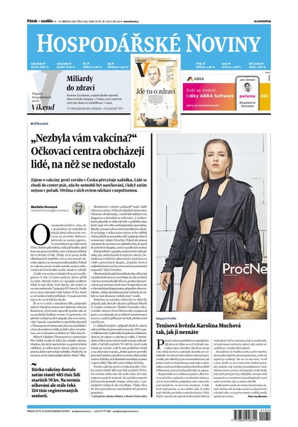 E-magazín HN 055 - 19.3.2021 - Economia, a.s.