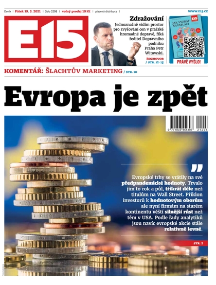 E-magazín E15 - 19.3.2021 - CZECH NEWS CENTER a. s.