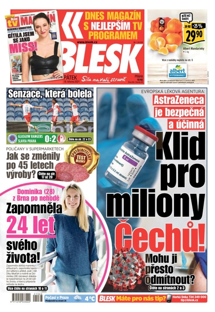 E-magazín Blesk - 19.3.2021 - CZECH NEWS CENTER a. s.