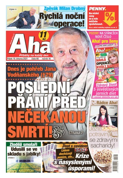 E-magazín AHA! - 19.3.2021 - CZECH NEWS CENTER a. s.