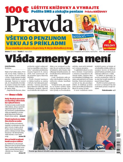 E-magazín Dennik Pravda 20. 3. 2021 - OUR MEDIA SR a. s.