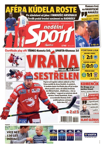 E-magazín Nedělní Sport - 21.3.2021 - CZECH NEWS CENTER a. s.