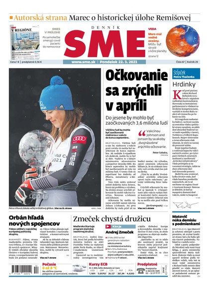 E-magazín SME 22-3-2021 - Petit Press, a.s. 