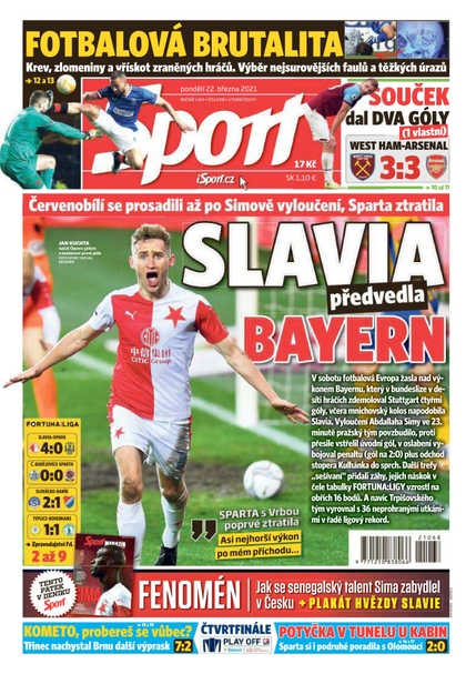 E-magazín Sport - 22.3.2021 - CZECH NEWS CENTER a. s.