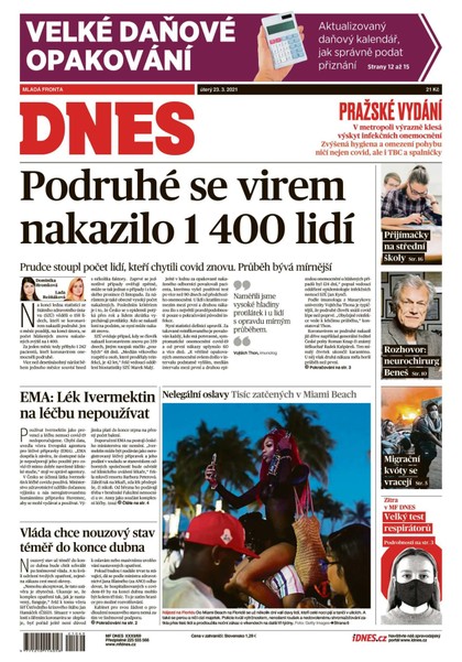 E-magazín MF DNES - 23.3.2021 - MAFRA, a.s.