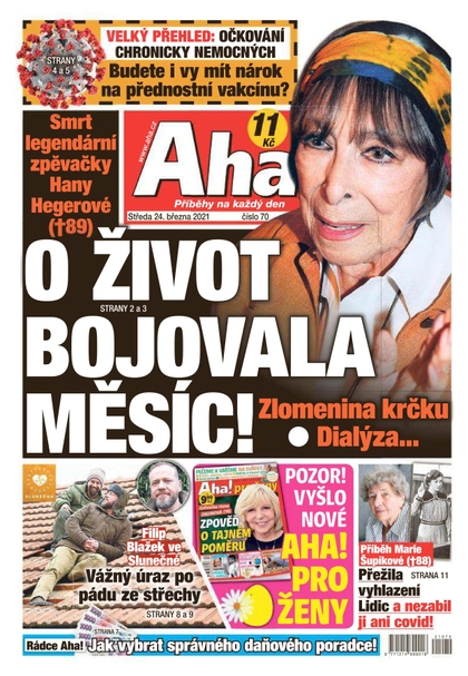 E-magazín AHA! - 24.3.2021 - CZECH NEWS CENTER a. s.