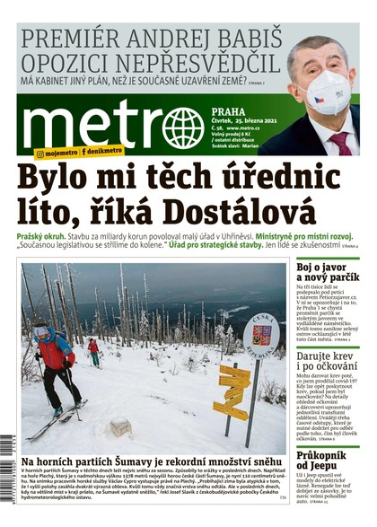 E-magazín METRO - 25.3.2021 - MAFRA, a.s.