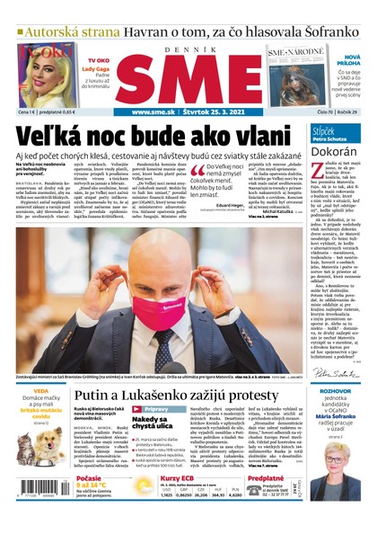 E-magazín SME 25-3-2021 - Petit Press, a.s. 