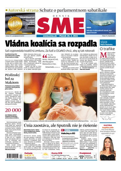 E-magazín SME 26-3-2021 - Petit Press, a.s. 