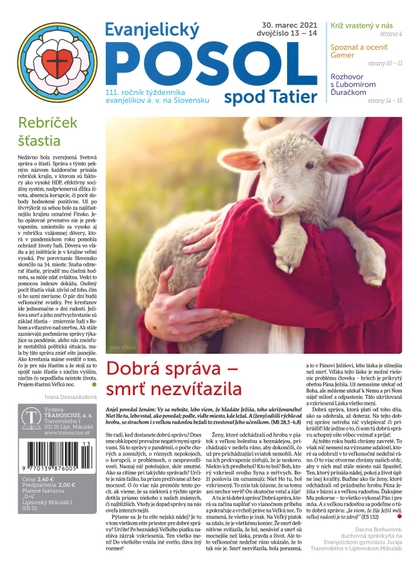 E-magazín Evanjelický POSOL spod Tatier 13-14-2021 - TRANOSCIUS a.s.