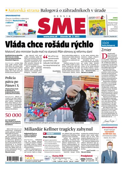 E-magazín SME 30-3-2021 - Petit Press, a.s. 