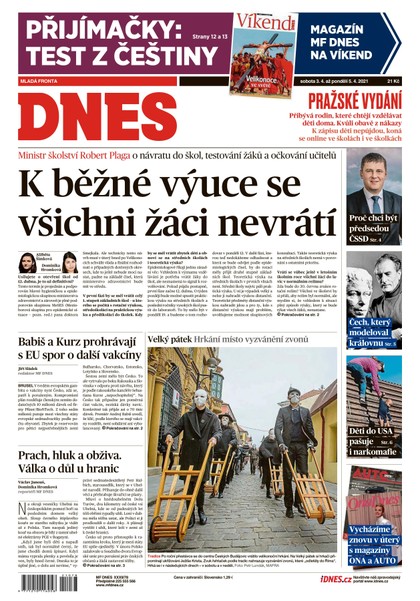 E-magazín MF DNES - 3.4.2021 - MAFRA, a.s.