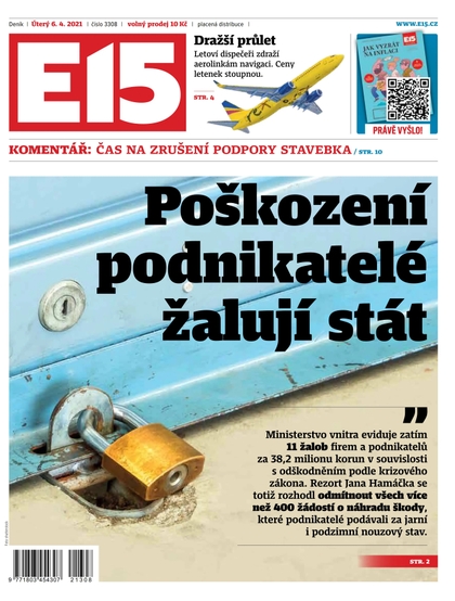 E-magazín E15 - 6.4.2021 - CZECH NEWS CENTER a. s.