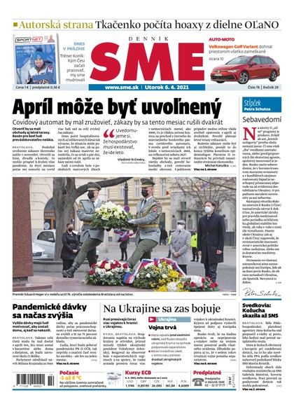 E-magazín SME 6-4-2021 - Petit Press, a.s. 