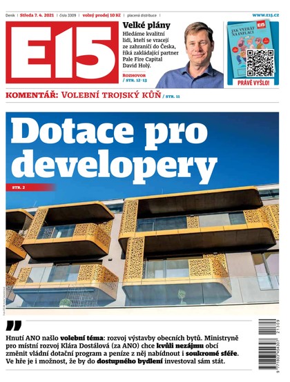 E-magazín E15 - 7.4.2021 - CZECH NEWS CENTER a. s.