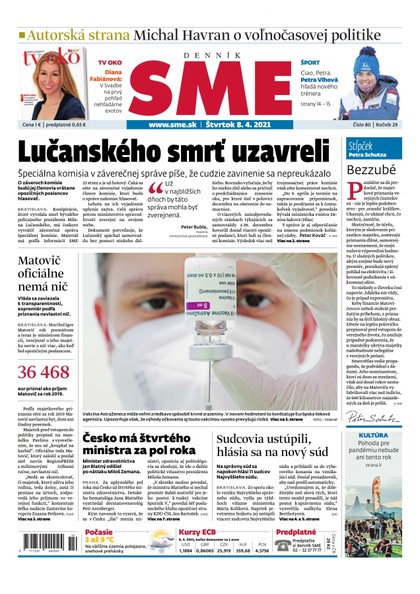 E-magazín SME 8-4-2021 - Petit Press, a.s. 