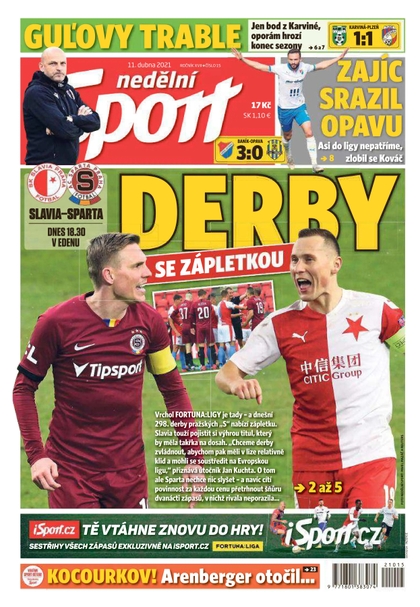 E-magazín Nedělní Sport - 11.4.2021 - CZECH NEWS CENTER a. s.