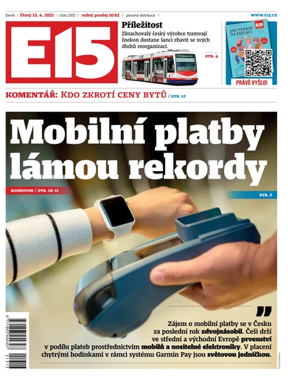 E-magazín E15 - 13.4.2021 - CZECH NEWS CENTER a. s.
