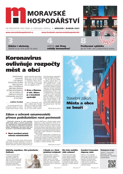 E-magazín MH duben 2021 - Magnus Regio, vydavatel Moravského hospodářství