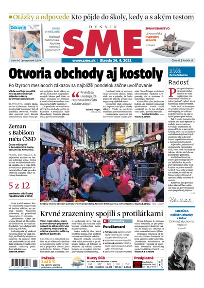 E-magazín SME 14-4-2021 - Petit Press, a.s. 