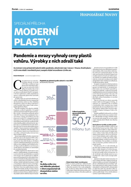 E-magazín HN 072 - 15.04.2021 Moderní plasty - Economia, a.s.
