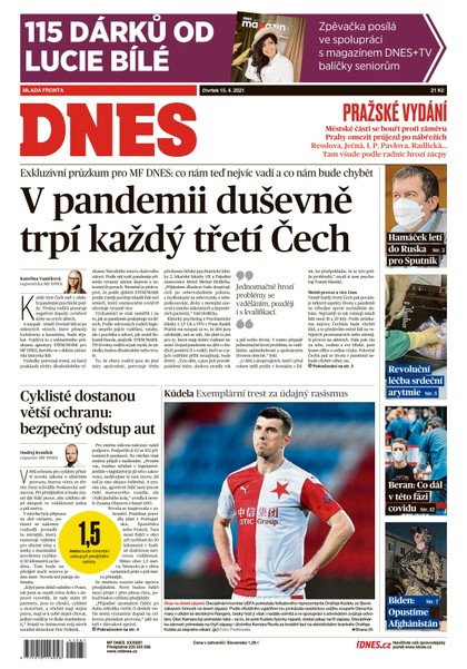 E-magazín MF DNES - 15.4.2021 - MAFRA, a.s.