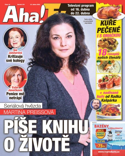 E-magazín AHA! Tv - 15.4.2021 - CZECH NEWS CENTER a. s.