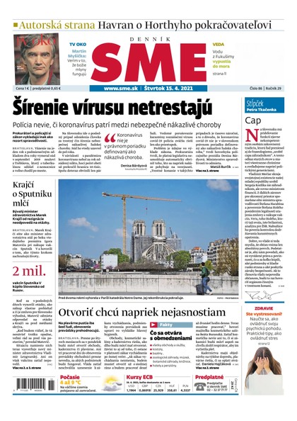 E-magazín SME 15-4-2021 - Petit Press, a.s. 