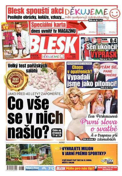 E-magazín Blesk - 16.4.2021 - CZECH NEWS CENTER a. s.