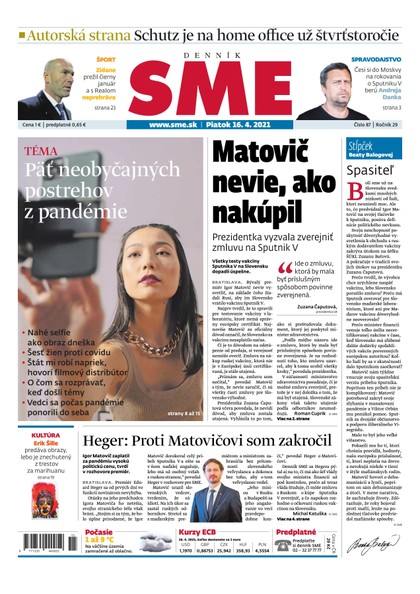 E-magazín SME 16-4-2021 - Petit Press, a.s. 