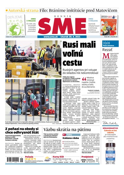 E-magazín SME 20-4-2021 - Petit Press, a.s. 
