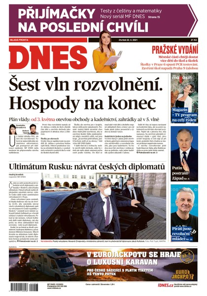 E-magazín MF DNES - 22.4.2021 - MAFRA, a.s.
