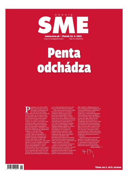 E-magazín SME 23-4-2021 - Petit Press, a.s. 
