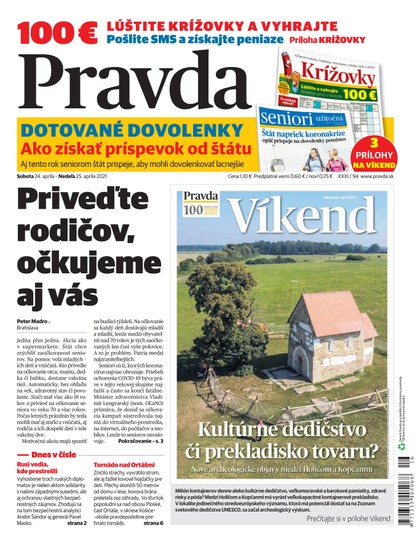 E-magazín Denník Pravda 24. 4. 2021 - OUR MEDIA SR a. s.
