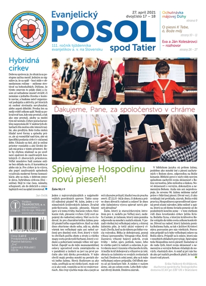 E-magazín Evanjelický POSOL spod Tatier 17-18-2021  - TRANOSCIUS a.s.